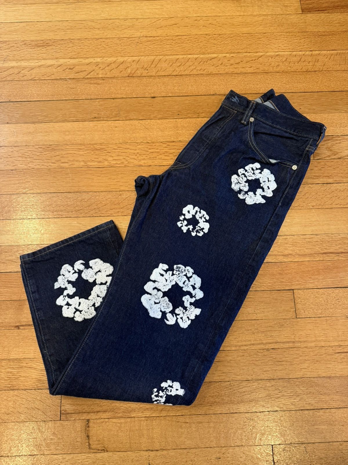 DENIM TEARS Denim Tears Cotton Wreath Jean Indigo Selvedge