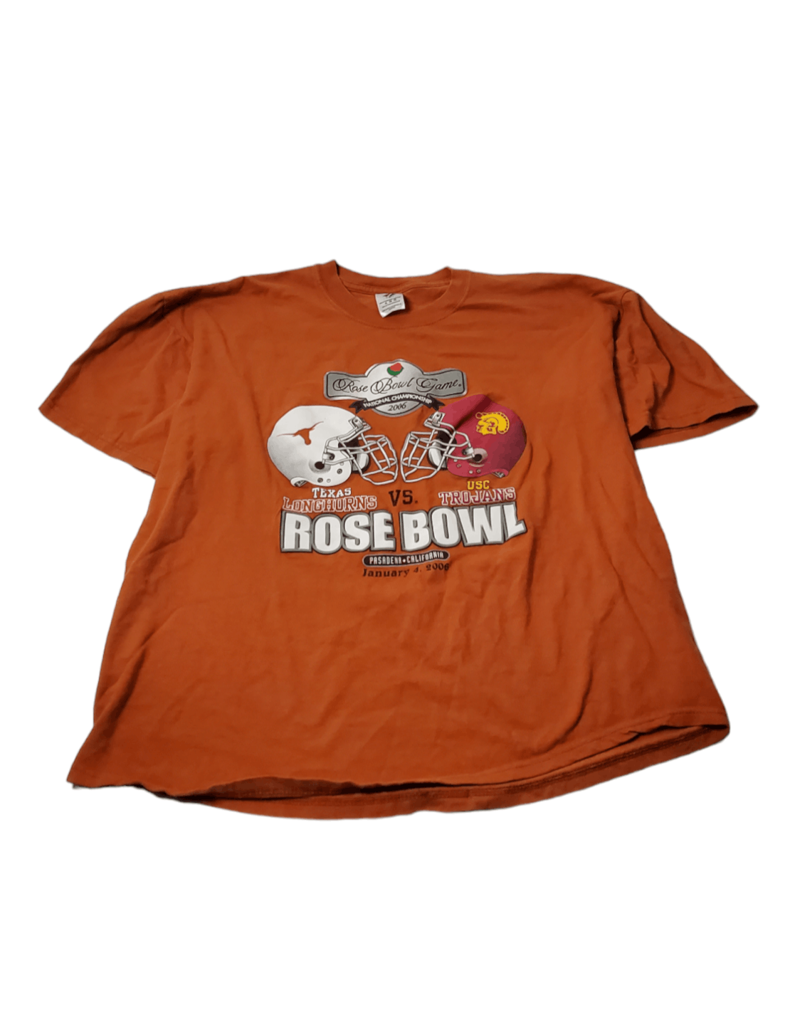 NCAA × Vintage 2006 Longhorns VS Trojans Rose Bowl T-Shirt Size US S / EU 44-46 / 1 - 1 Thumbnail