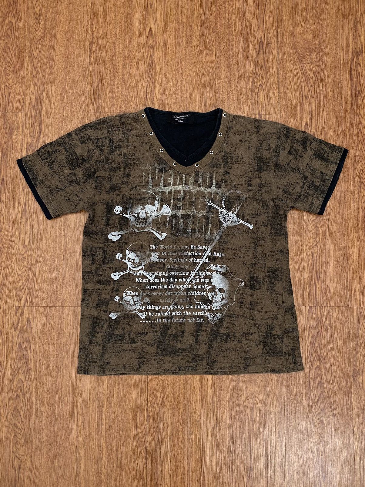If Six Was Nine × Japanese Brand × Le Grande Bleu (L.G.B.) Beaumere aristocratic skull poem t-shirt Size US M / EU 48-50 / 2 - 1 Thumbnail