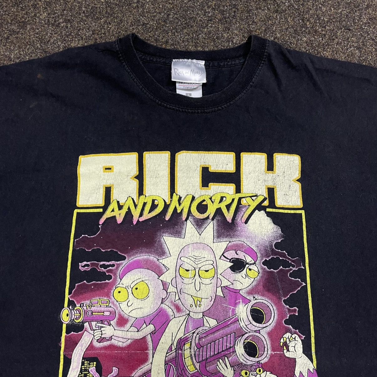 Vintage Vintage 90s Rick and Morty Graphic Tee Y2K Psychedelic L Size US L / EU 52-54 / 3 - 4 Thumbnail