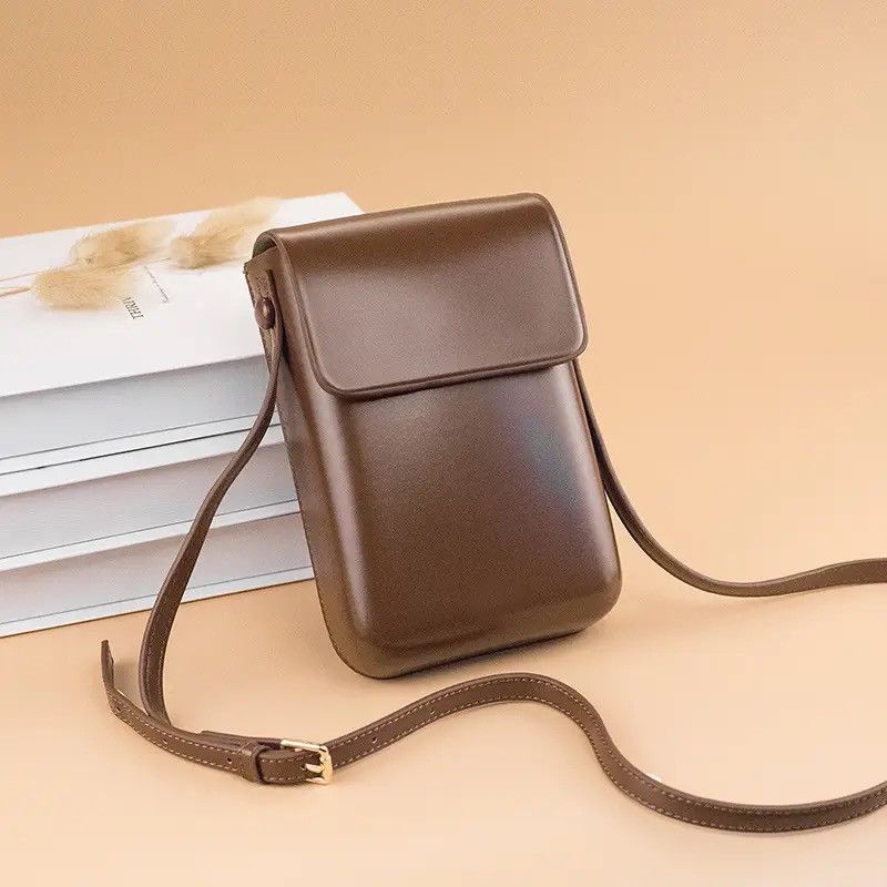 Vintage Korean fashion black square mini flap bag crossbody bag Size ONE SIZE - 1 Thumbnail