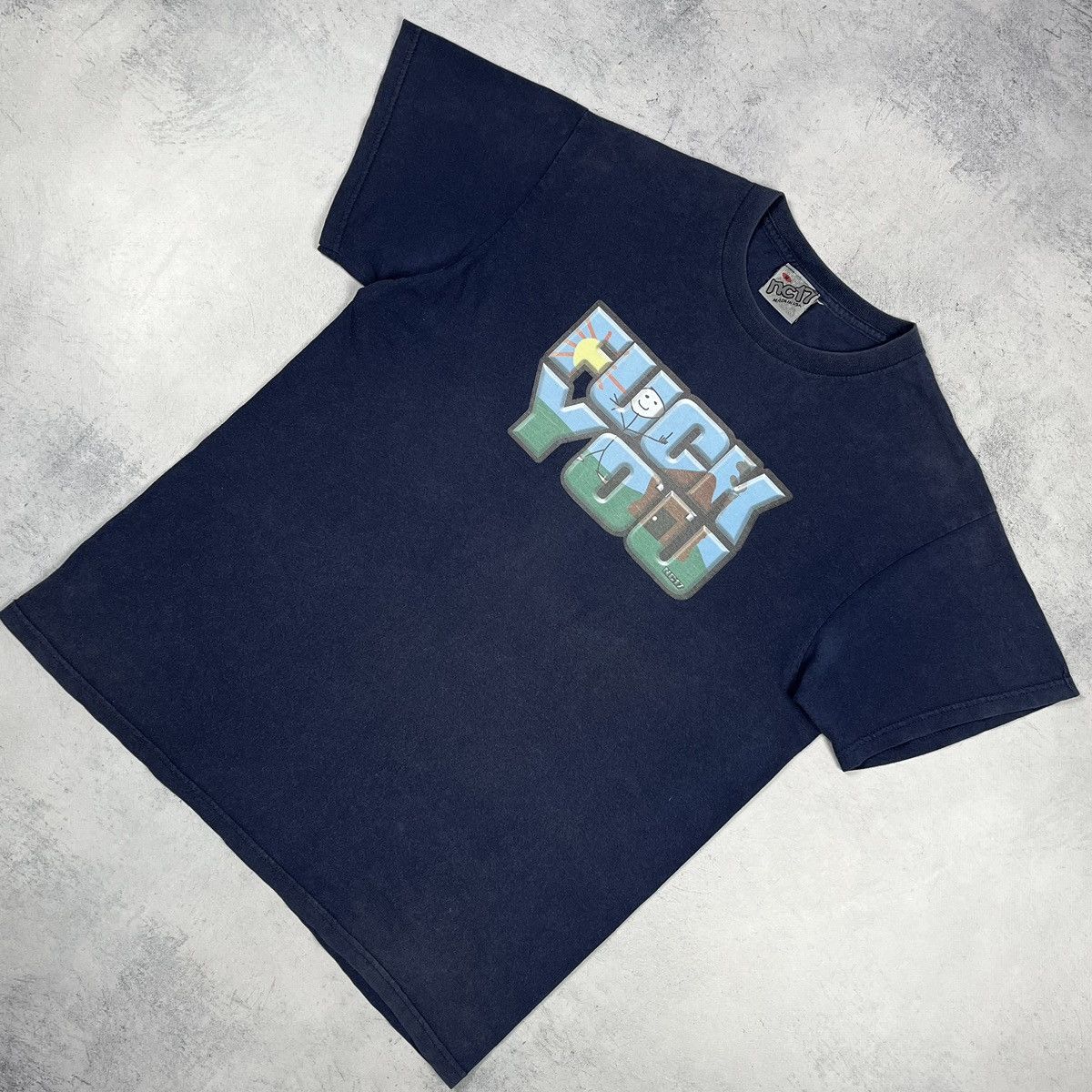 Hook-Ups Vintage NC17 “Fuck You” faded T Shirt 90’s Size US M / EU 48-50 / 2 - 1 Thumbnail