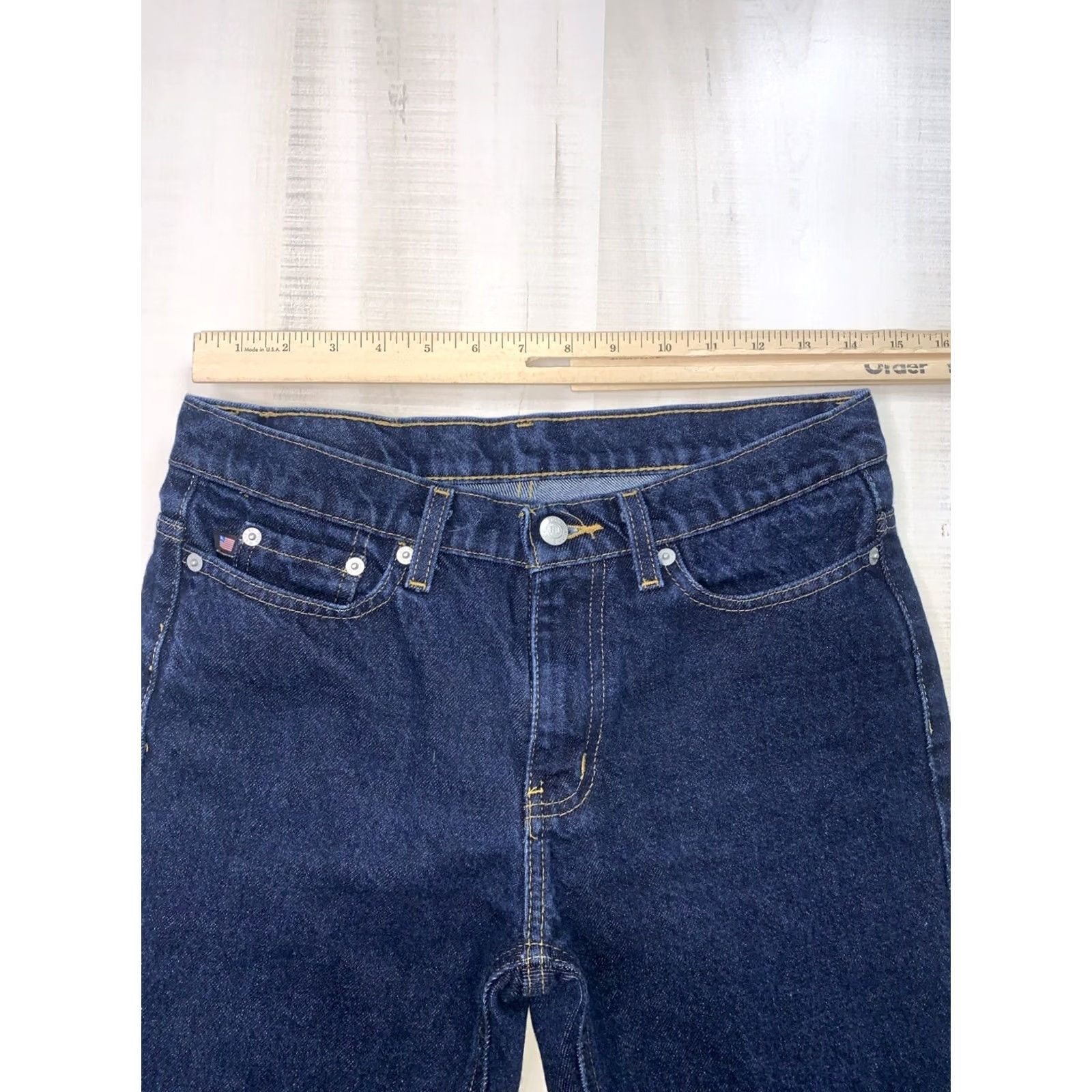 Ralph Lauren VINTAGE Ralph Lauren 67 Bootcut Jeans Womens 4x29-12867 Dark Wash Denim 90s Y2K Size 27" / US 4 / IT 40 - 4 Thumbnail