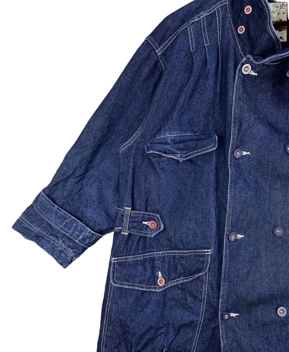 Japanese Brand Half Denime Jacket Size M / US 6-8 / IT 42-44 - 5 Thumbnail