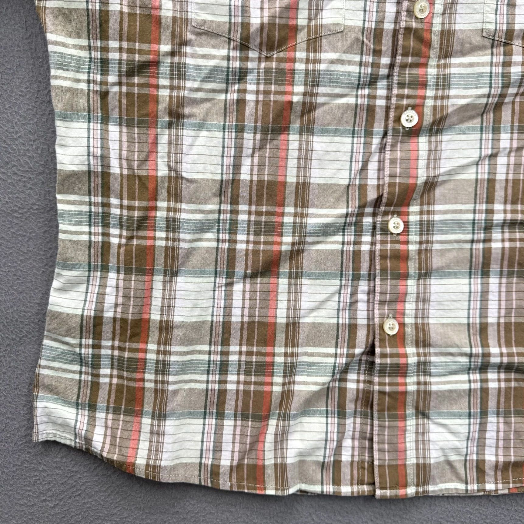 Oakley Oakley Shirt Mens Medium Multicolor Plaid Short Sleeve Button Up Slim Fit Casual Size US M / EU 48-50 / 2 - 6 Thumbnail
