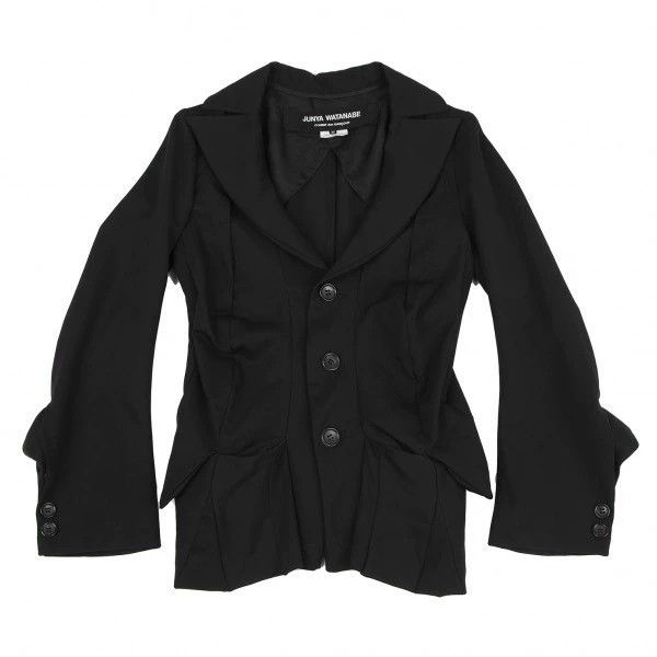 Comme des Garcons Comme des Garcons Retro black pleated coat top Size XS / US 0-2 / IT 36-38 - 2 Thumbnail