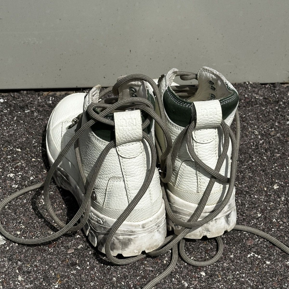 Reese Cooper Reese Cooper Wilson Hiking Boots White Leather 6.5 Size US 7 / IT 37 - 5 Thumbnail