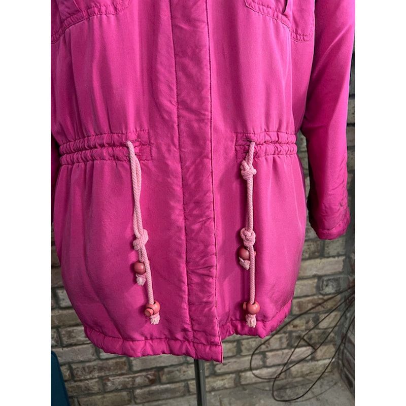 Vintage Bushwacker Coat Pink barbiecore hot pink 100% silk Size S / US 4 / IT 40 - 3 Thumbnail