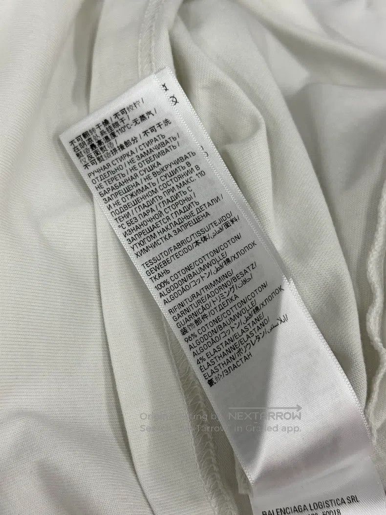 Balenciaga Balenciaga White letter diamond logoT-shirt top Size US L / EU 52-54 / 3 - 7 Thumbnail
