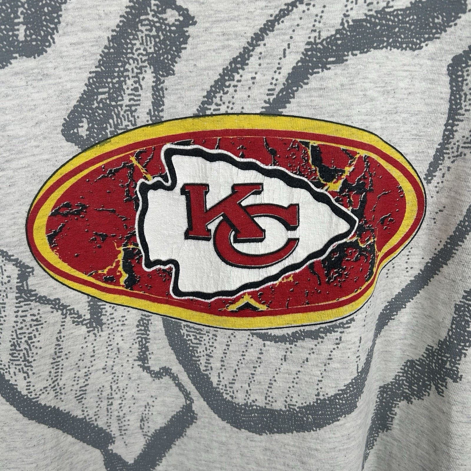 Zubaz Vintage 90’s NFL Kansas City Chiefs AOP Tee Size X-Large Size US XL / EU 56 / 4 - 2 Thumbnail