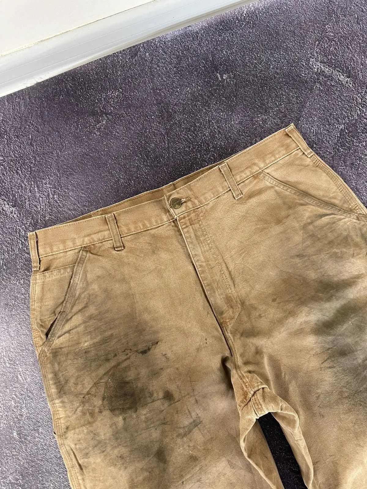 Carhartt × Vintage Vintage Carhartt Distressed Dungaree Fit Hype Baggy Pants Size US 36 / EU 52 - 7 Thumbnail