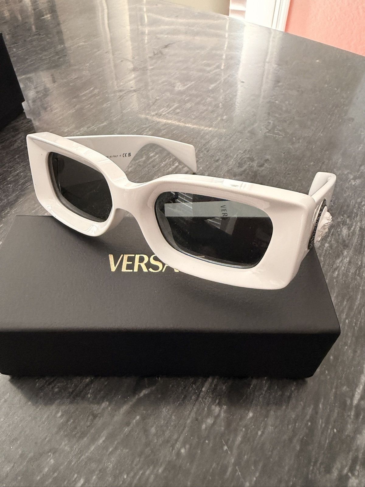 Versace Versace Sunglasses OVE4474U unisex white Size ONE SIZE - 1 Thumbnail