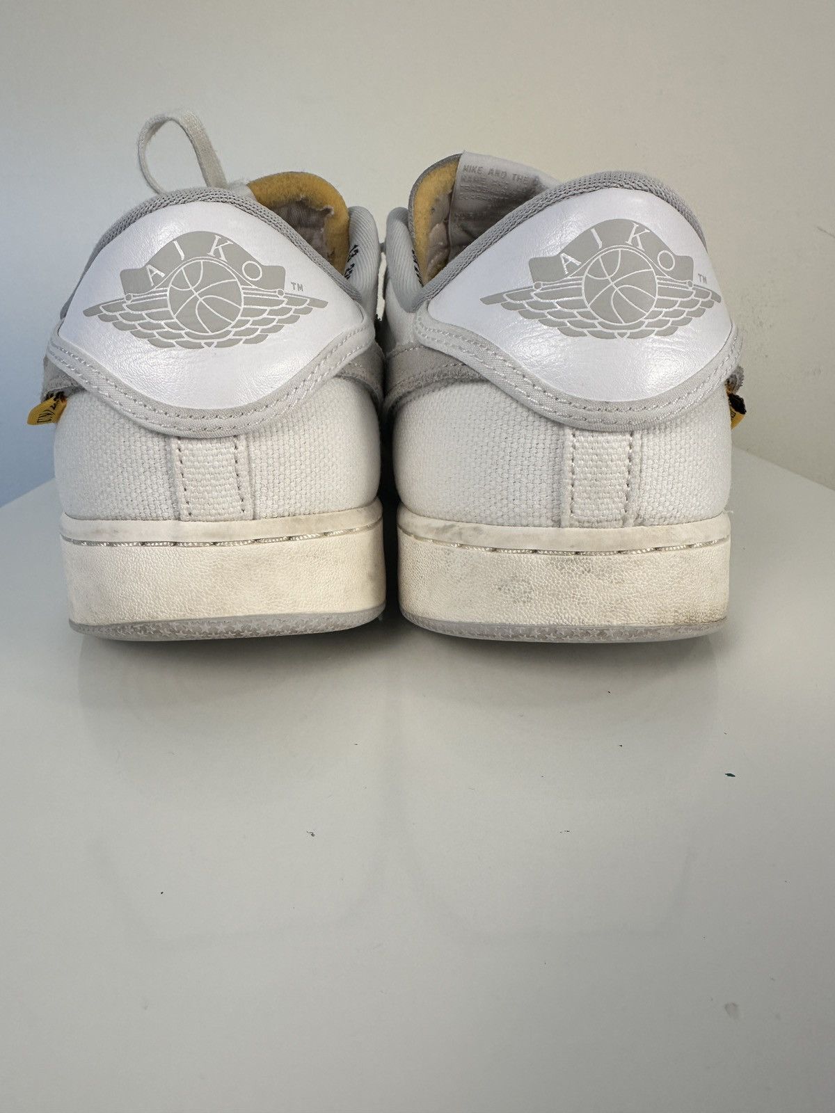 Jordan Brand × Nike Air Jordan 1 AJKO x Union White Canvas Men Sneaker Size 13 Size US 13 / EU 46 - 10 Thumbnail
