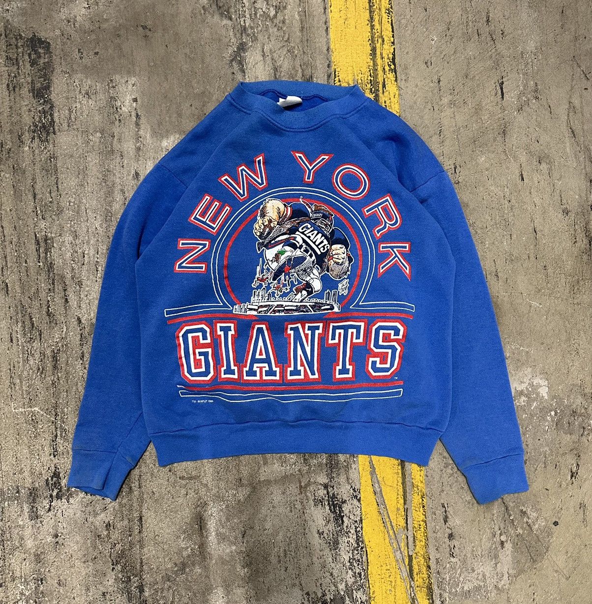 image of Jack Davis Nfl Ny Giants Sweatsuit Set in Blue, Men's (Size Small)