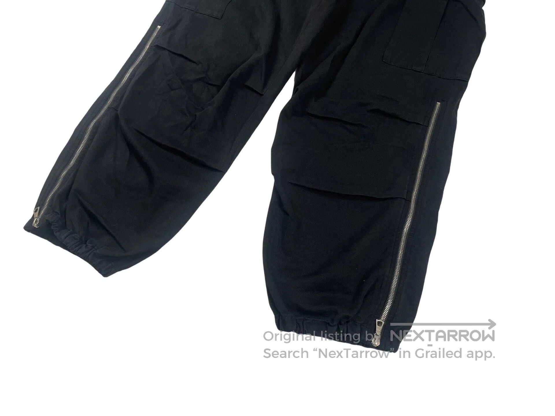 Dries Van Noten DRIES VAN NOTEN size M Drawstring Ankle Zip Wide Leg Pants Size US 27 - 4 Thumbnail