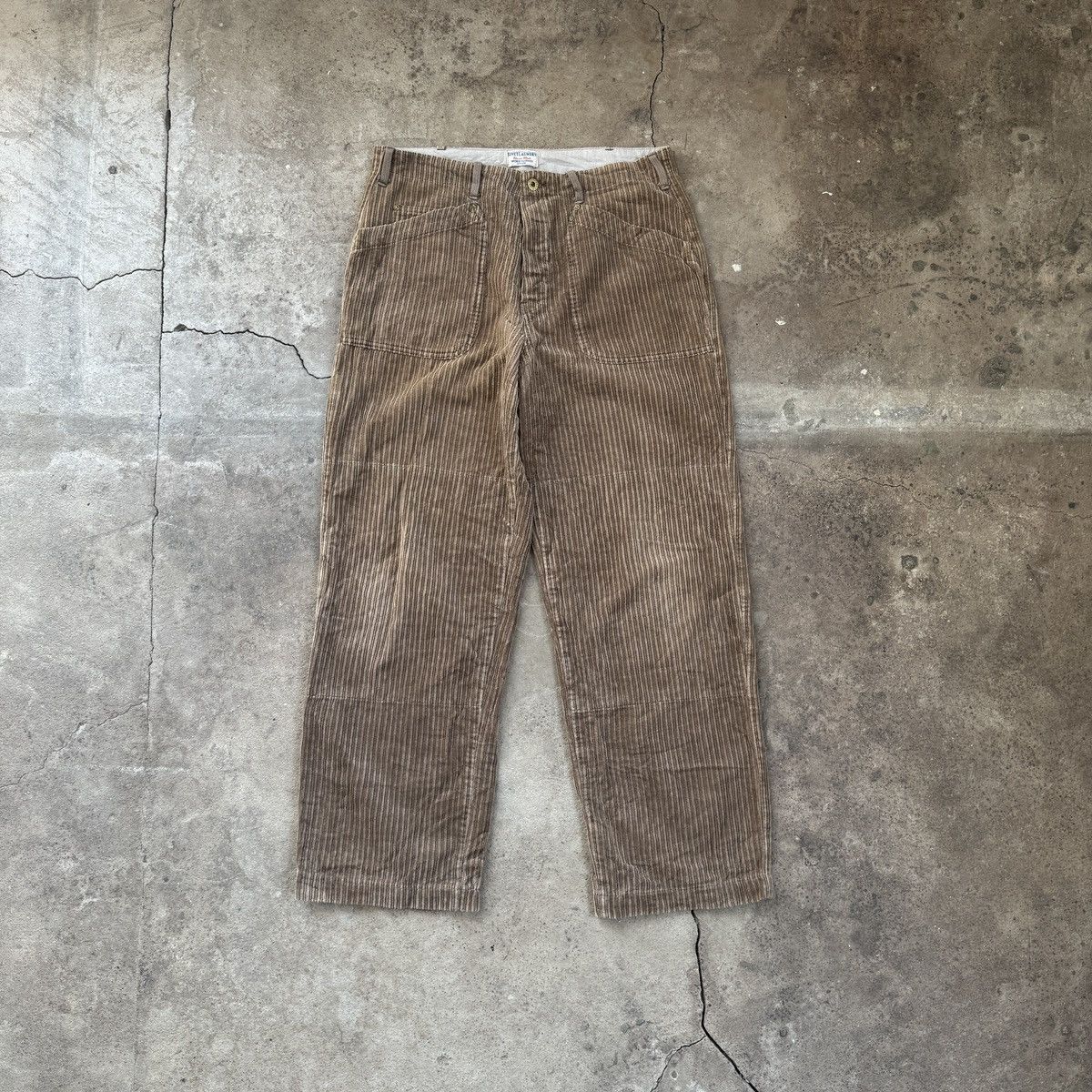 Vintage Vintage 90's Rivet Laundry Italy Corduroy Work Pant Size US 34 / EU 50 - 1 Thumbnail
