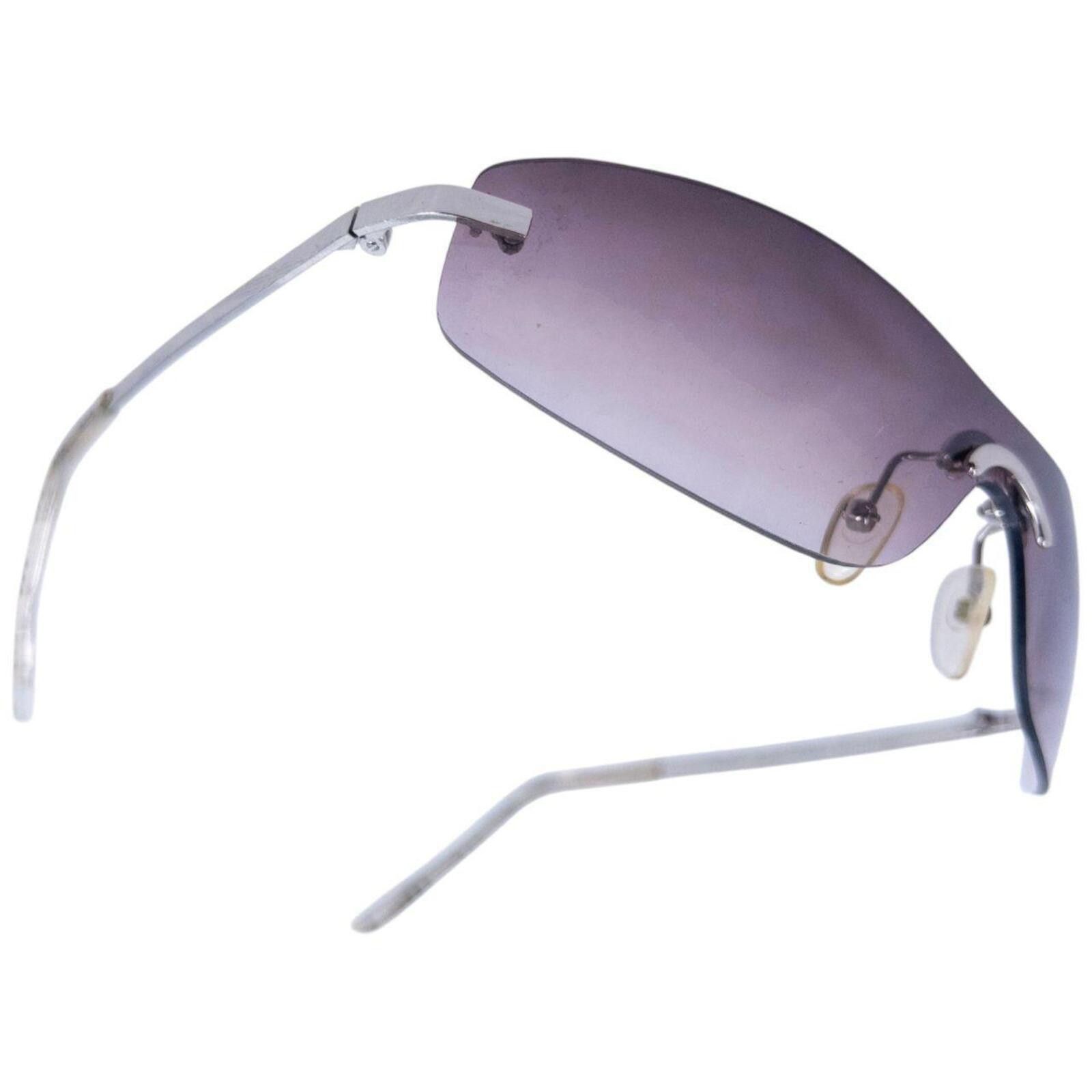 Burberry Vintage 2000s Burberry Nova Check Rimless Sunglasses Size ONE SIZE - 5 Thumbnail