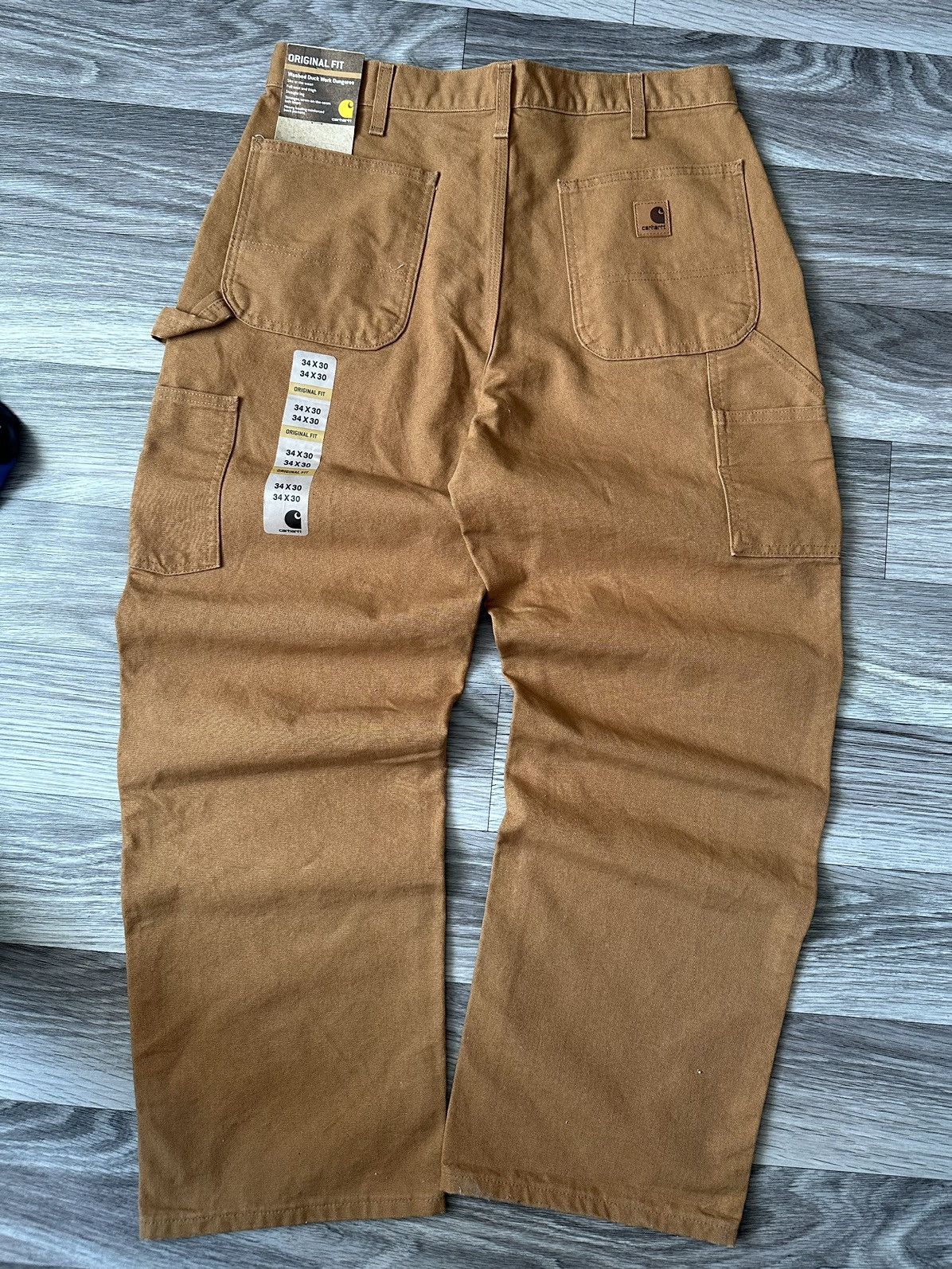 Carhartt × Vintage NEW Carhartt Vintage 34x30 Baggy Tan Carpenter Pants Size US 34 / EU 50 - 1 Thumbnail