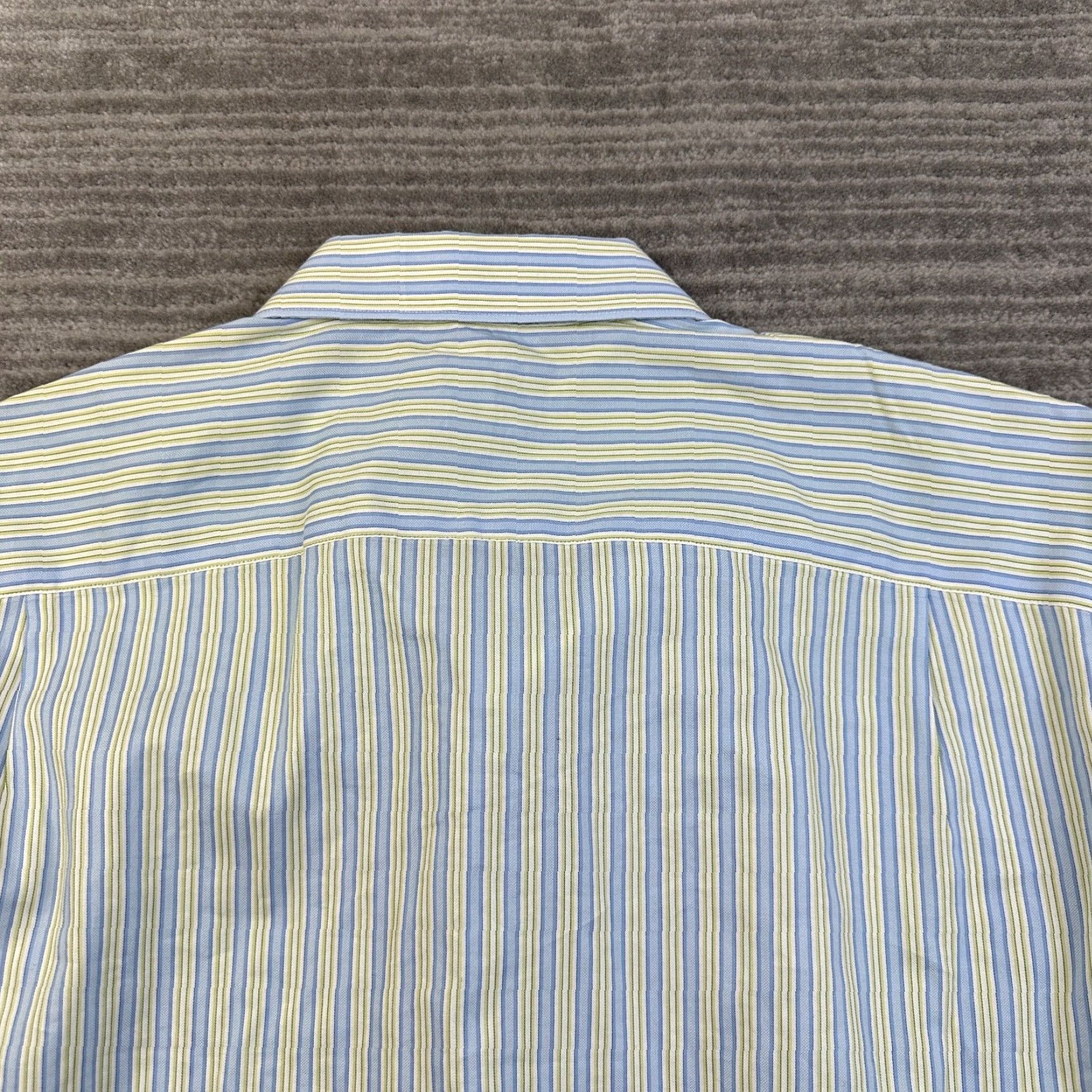 Banana Republic Banana Republic Shirt XL Blue Green Button Up Woven Italy Mens Size US XL / EU 56 / 4 - 6 Thumbnail