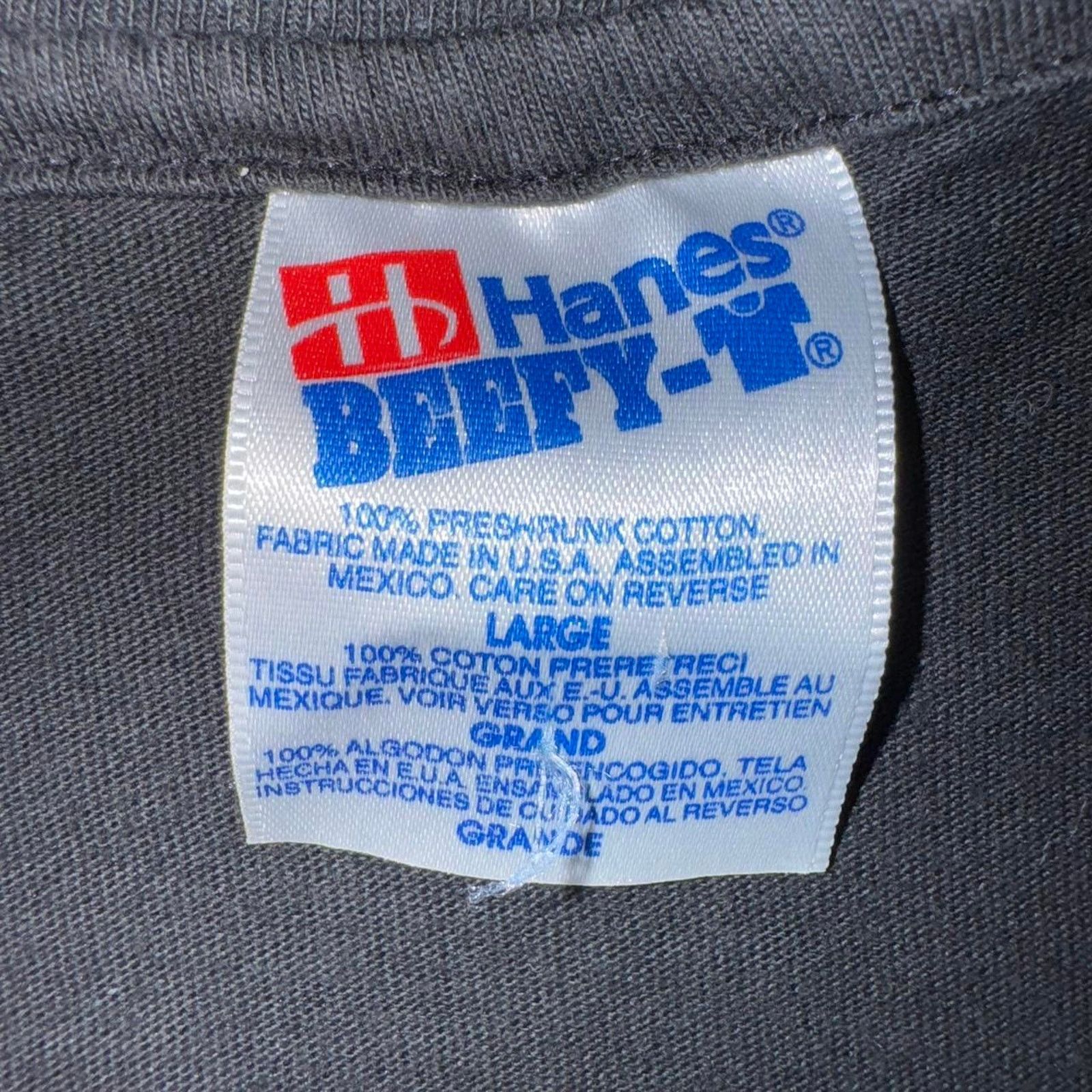Hanes Vintage y2k ksjo 923 radio station jack daniels 90s t-shirt Size US L / EU 52-54 / 3 - 4 Thumbnail