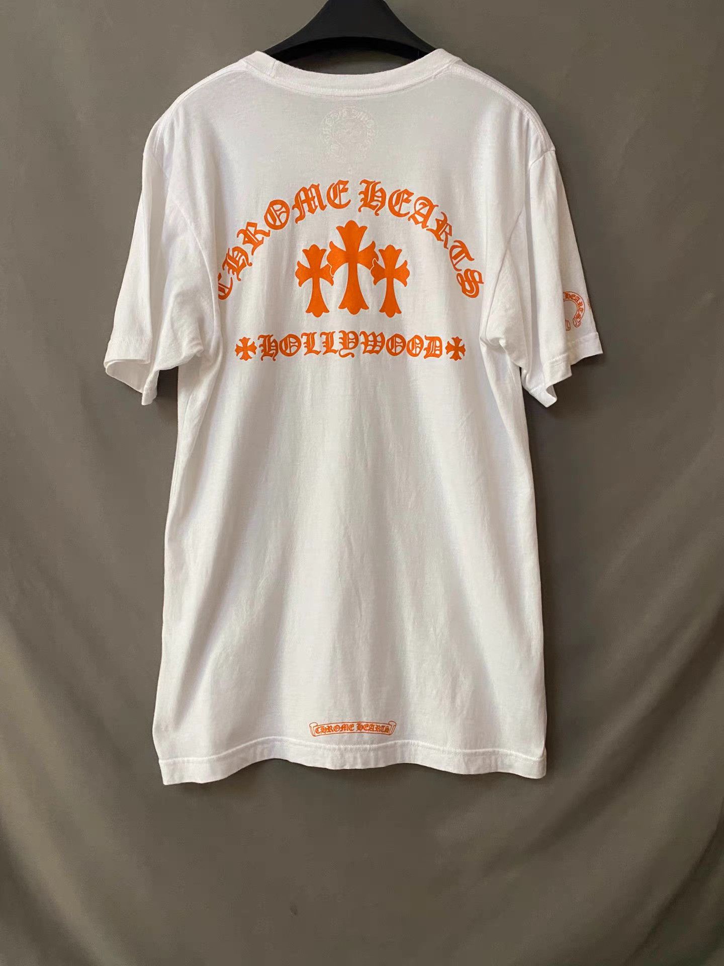 Chrome Hearts Chrome Hearts Orange Thirty Cross Tee Size US M / EU 48-50 / 2 - 2 Thumbnail