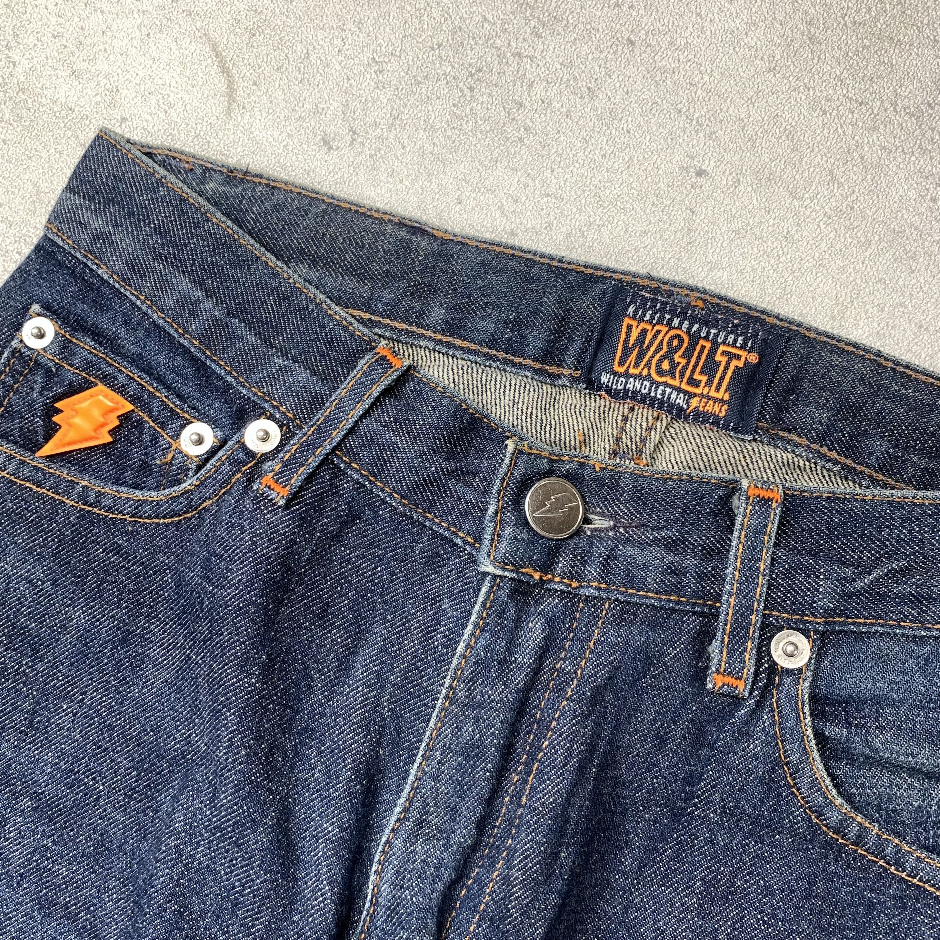 W&LT Wild And Lethal Jeans Kiss The Future Denim