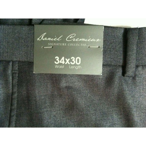 Daniel Cremieux DANIEL CREMIEUX NEW 66%PLYSTR34%VISCOSE DRESS PANTS 34/30 Size 34R - 2 Thumbnail