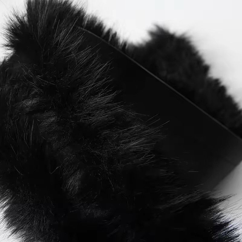 Japanese Brand × Leather Retro PU Leather Faux Fur Belt Size ONE SIZE - 4 Thumbnail