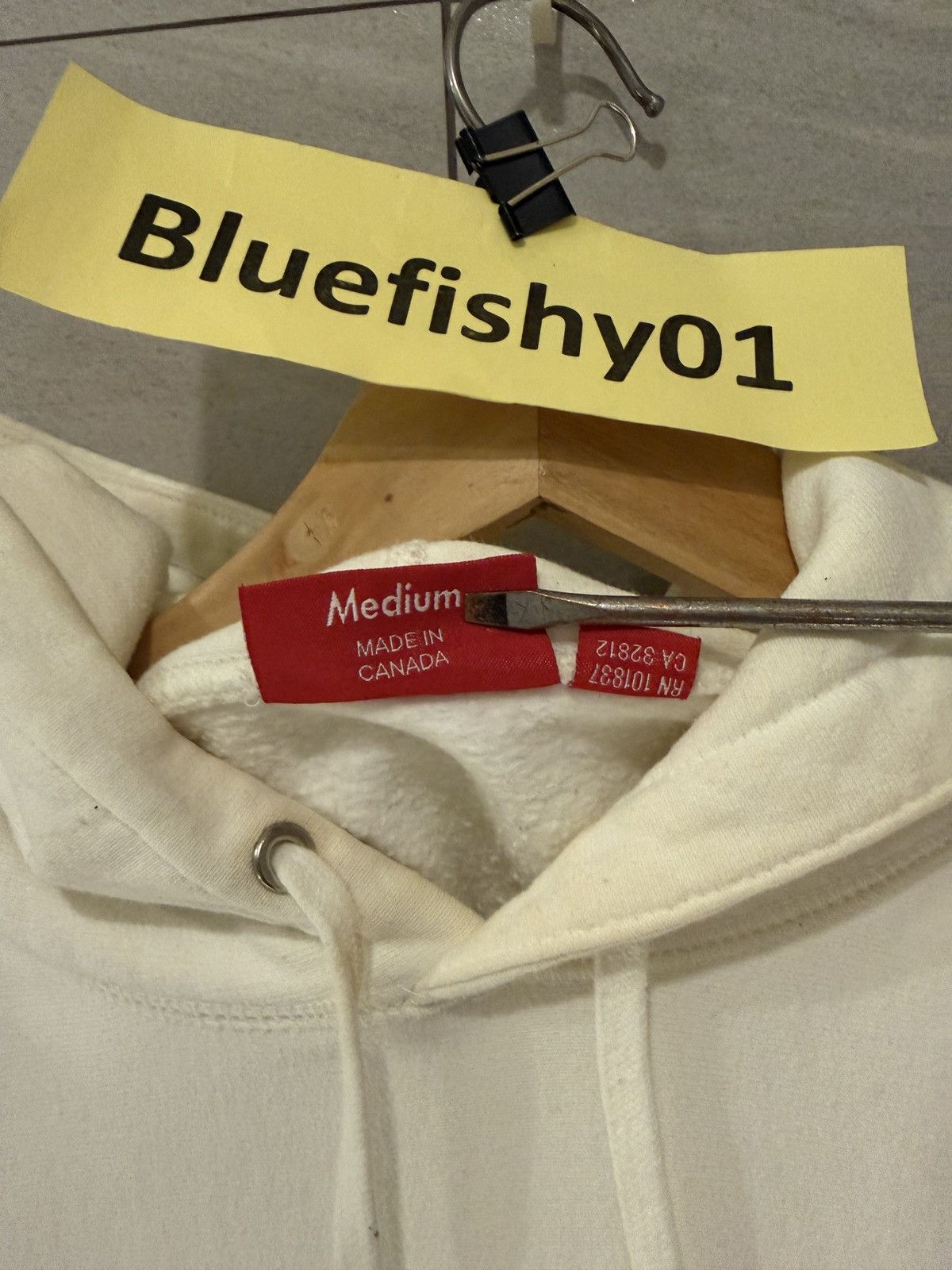Supreme Supreme Red Box Logo White Hoodie Size US M / EU 48-50 / 2 - 5 Thumbnail