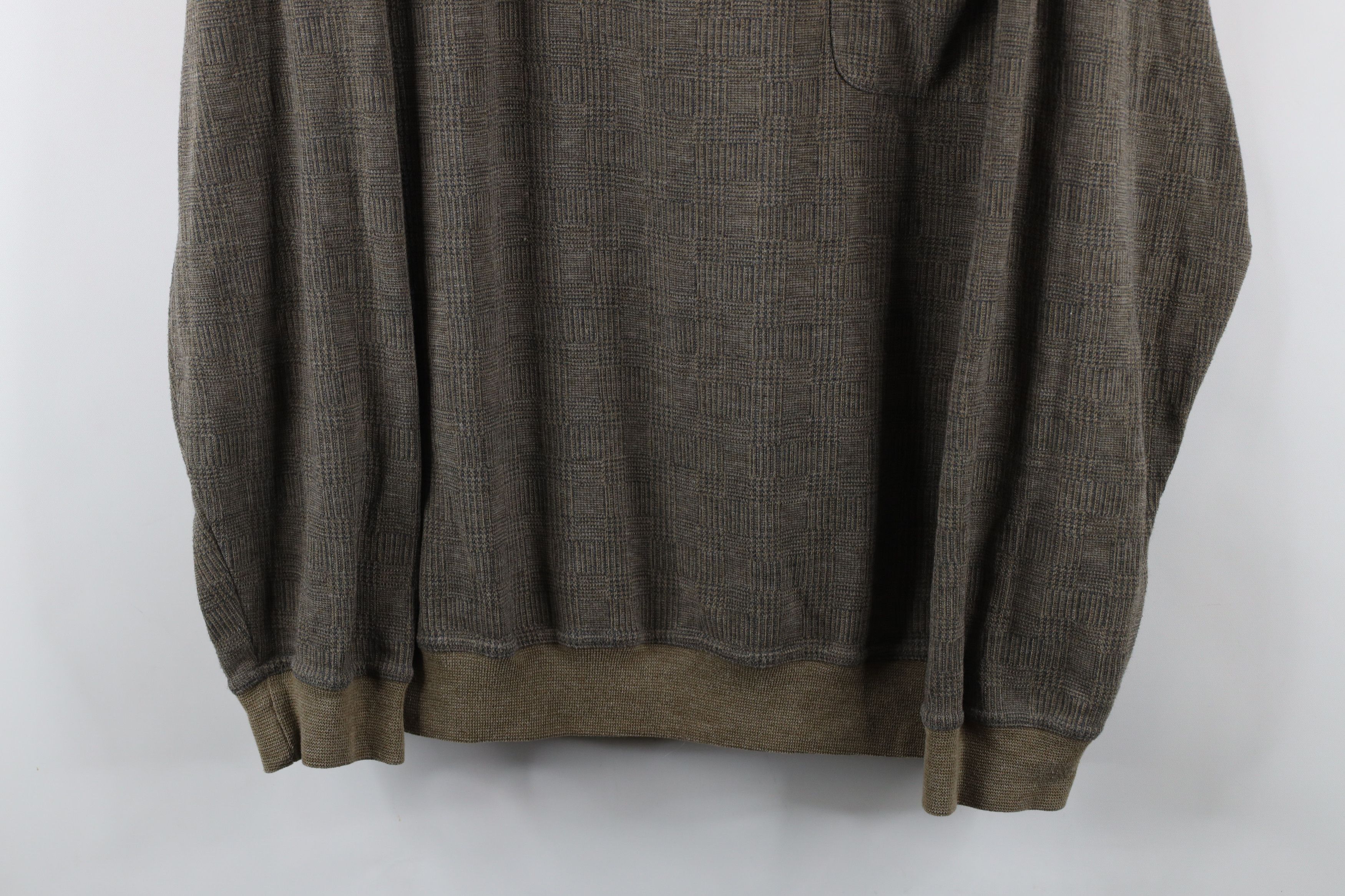 Vintage Vintage 90s Streetwear Houndstooth Long Sleeve T-Shirt Size US XL / EU 56 / 4 - 3 Thumbnail
