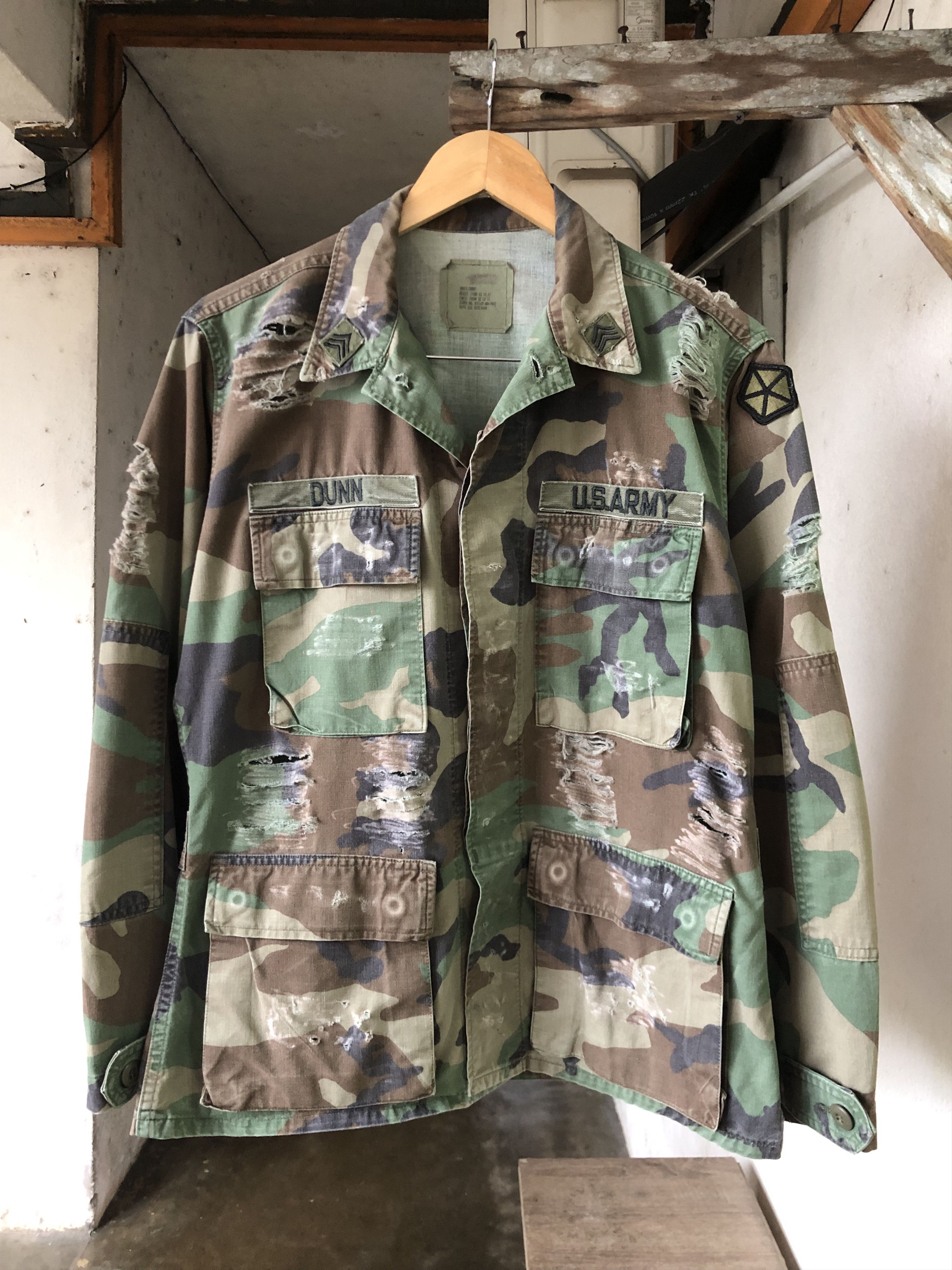 Vintage Vintage Us Army x Orion Band Distressed Army Jacket Size US M / EU 48-50 / 2 - 2 Thumbnail