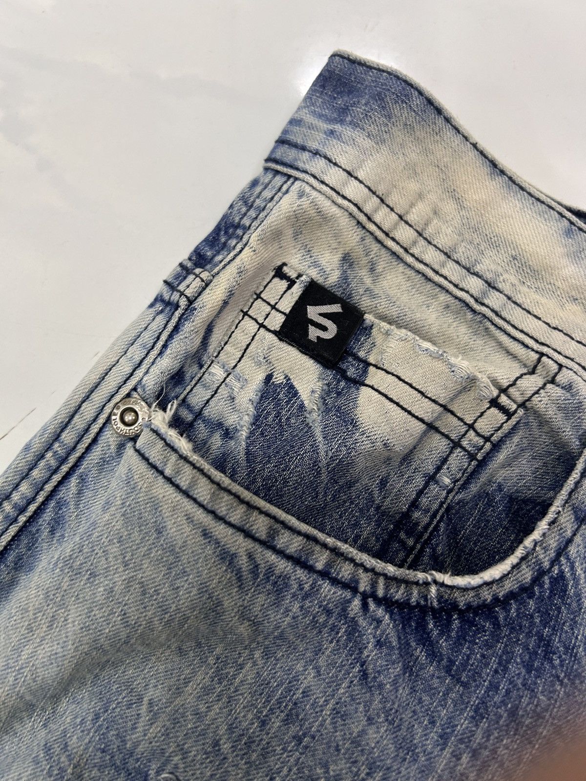 Southpole × Vintage 💥Vintage Southpole Denim Distressed Blue Wash Jeans Size US 42 / EU 58 - 17 Thumbnail