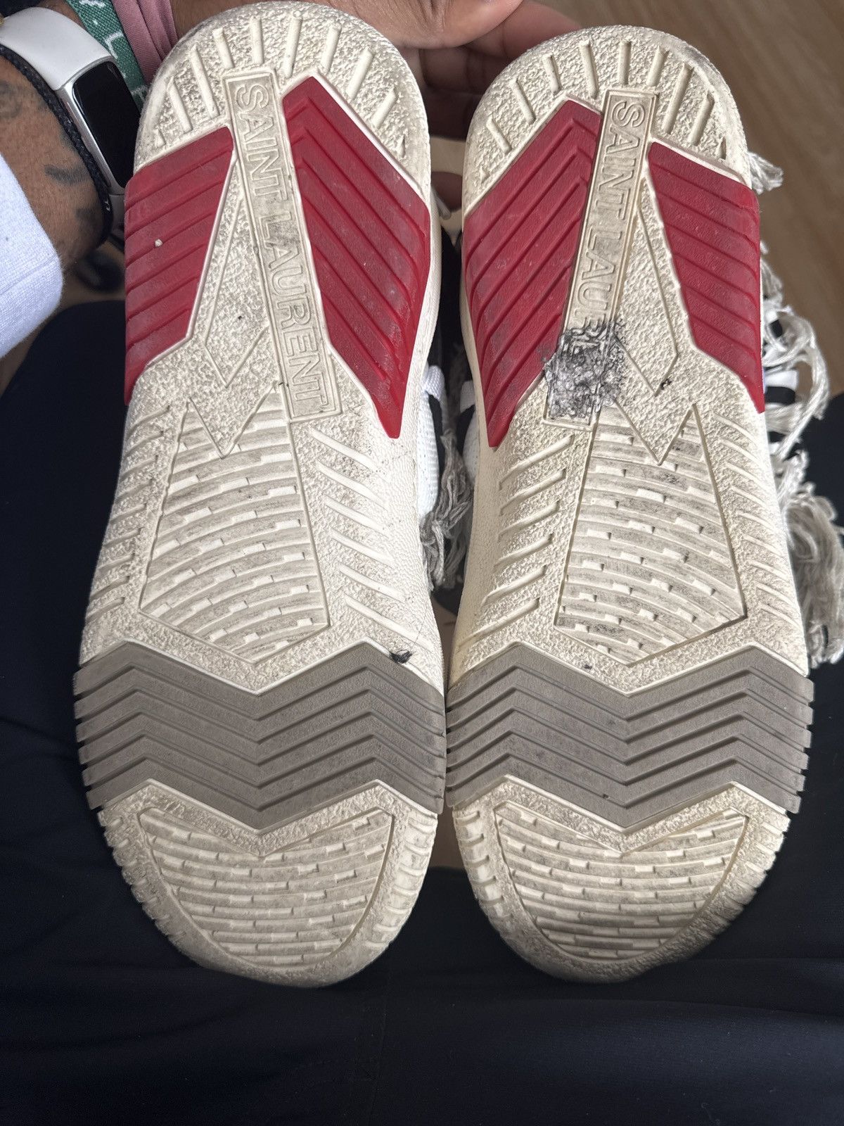 Yves Saint Laurent Saint Laurent Saint Laurent Smith Lace-Up Sneakers Size US 10 / EU 43 - 4 Thumbnail