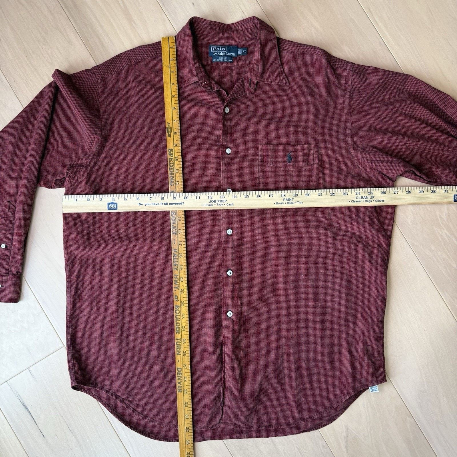 Polo Ralph Lauren Vintage Polo Ralph Lauren Crane Shirt XL Cotton Linen Size US XL / EU 56 / 4 - 2 Thumbnail