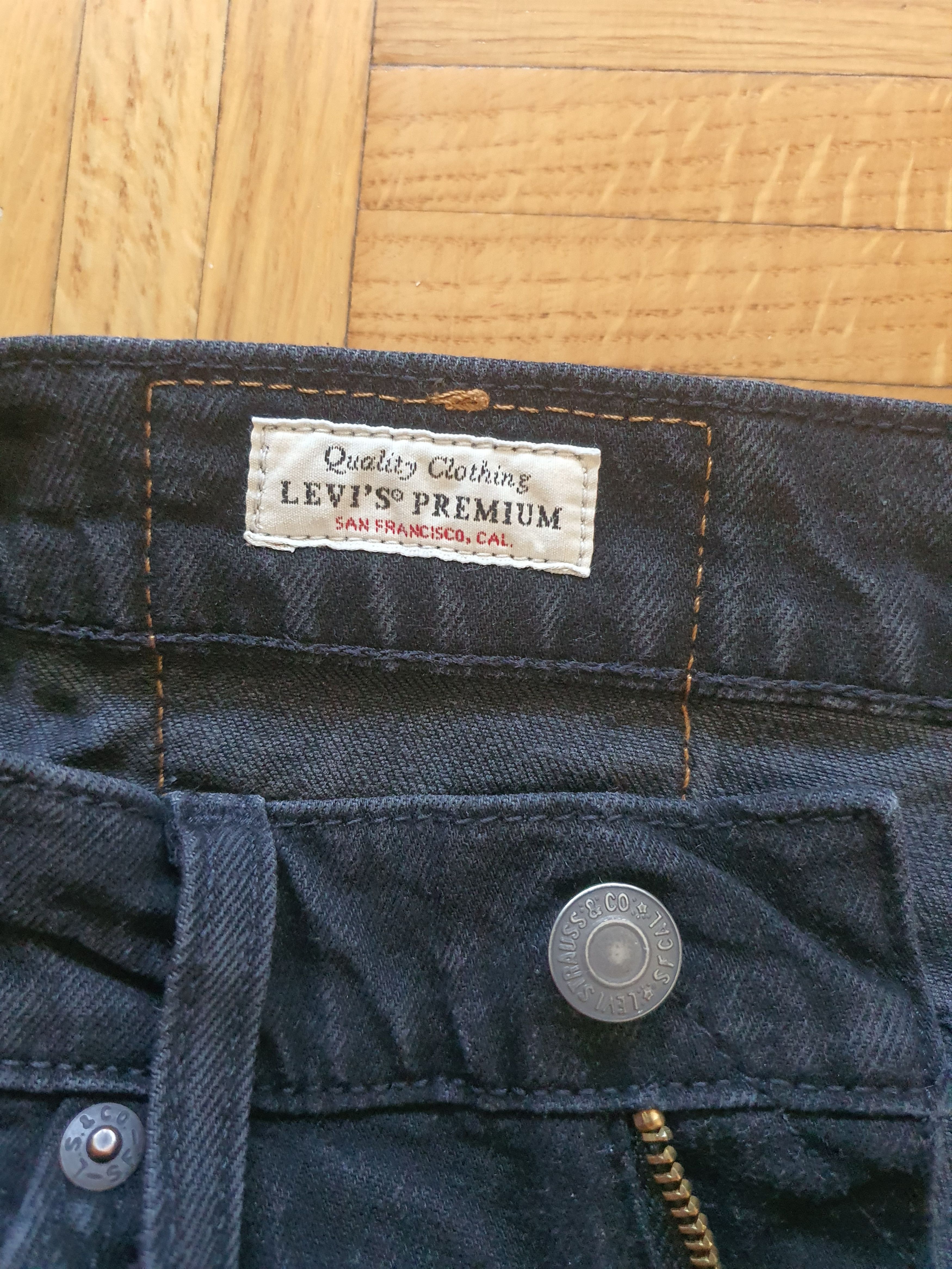 Levi's PREMIUM Line - 510 Skinny Denim Jeans - Black - W28 L32 Size US 28 / EU 44 - 5 Thumbnail