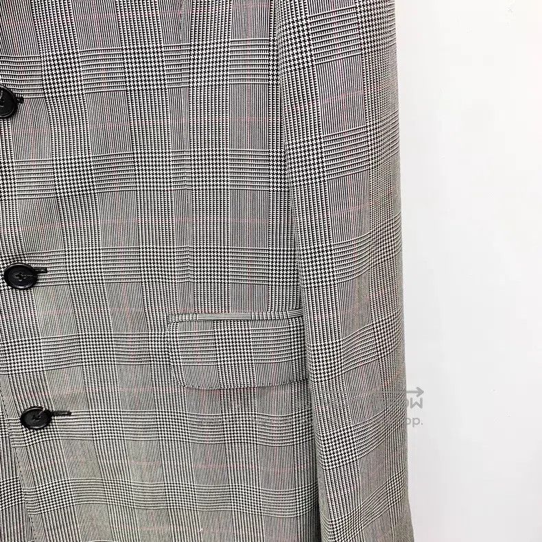 Alexander McQueen Alexander Mcqueen Gray plaid wool lapel single-breasted lo Size US M / EU 48-50 / 2 - 4 Thumbnail