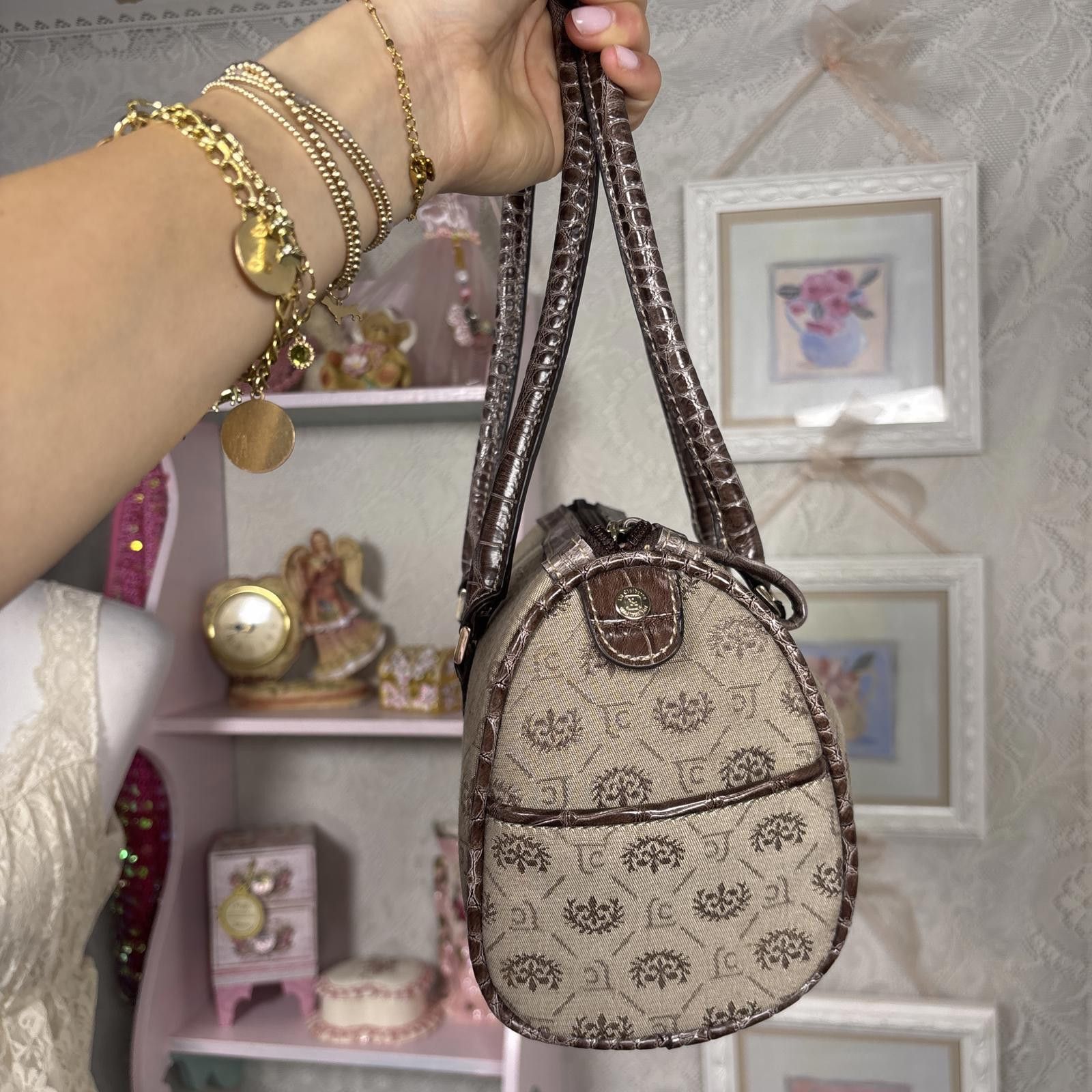 Other y2k brown mini liz Claiborne barrel bag Size ONE SIZE - 4 Thumbnail