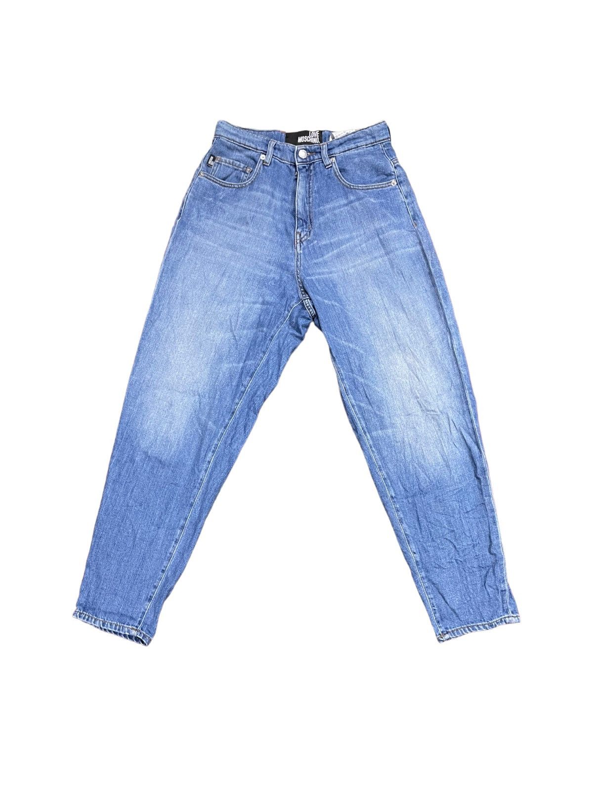 image of Love Moschino Classic Cut Jeans in Blue, Women's (Size 26)