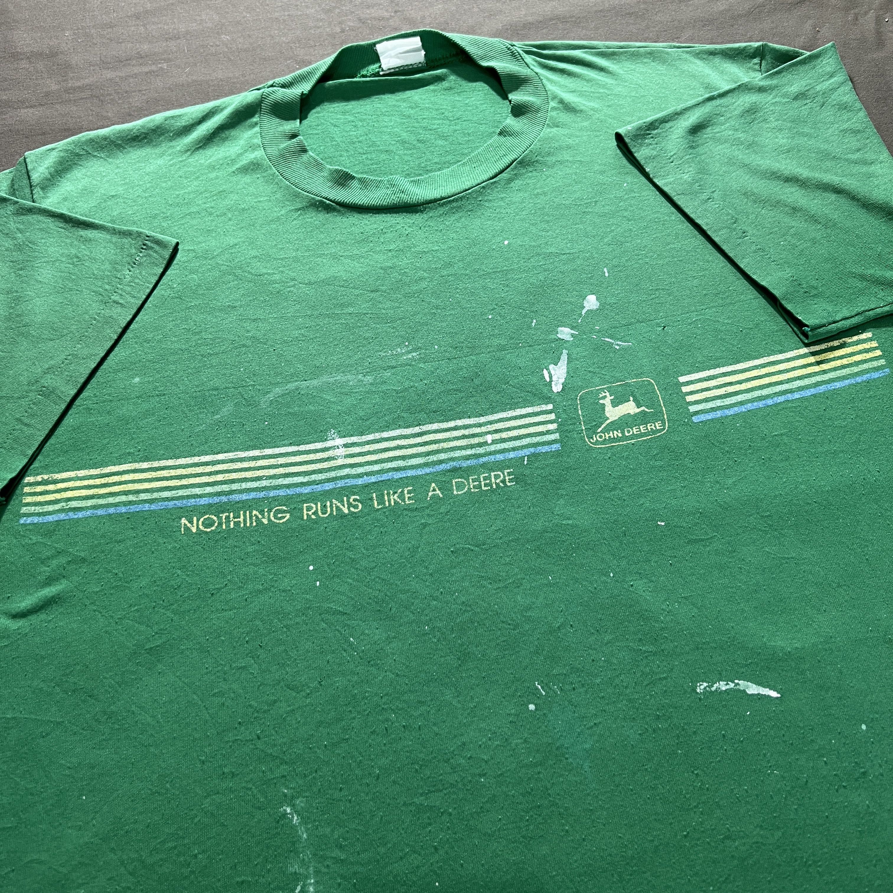 John Deere × Vintage Rare Vintage 90s John Deere Promo Tee XL Faded Thrashed Size US XL / EU 56 / 4 - 2 Thumbnail