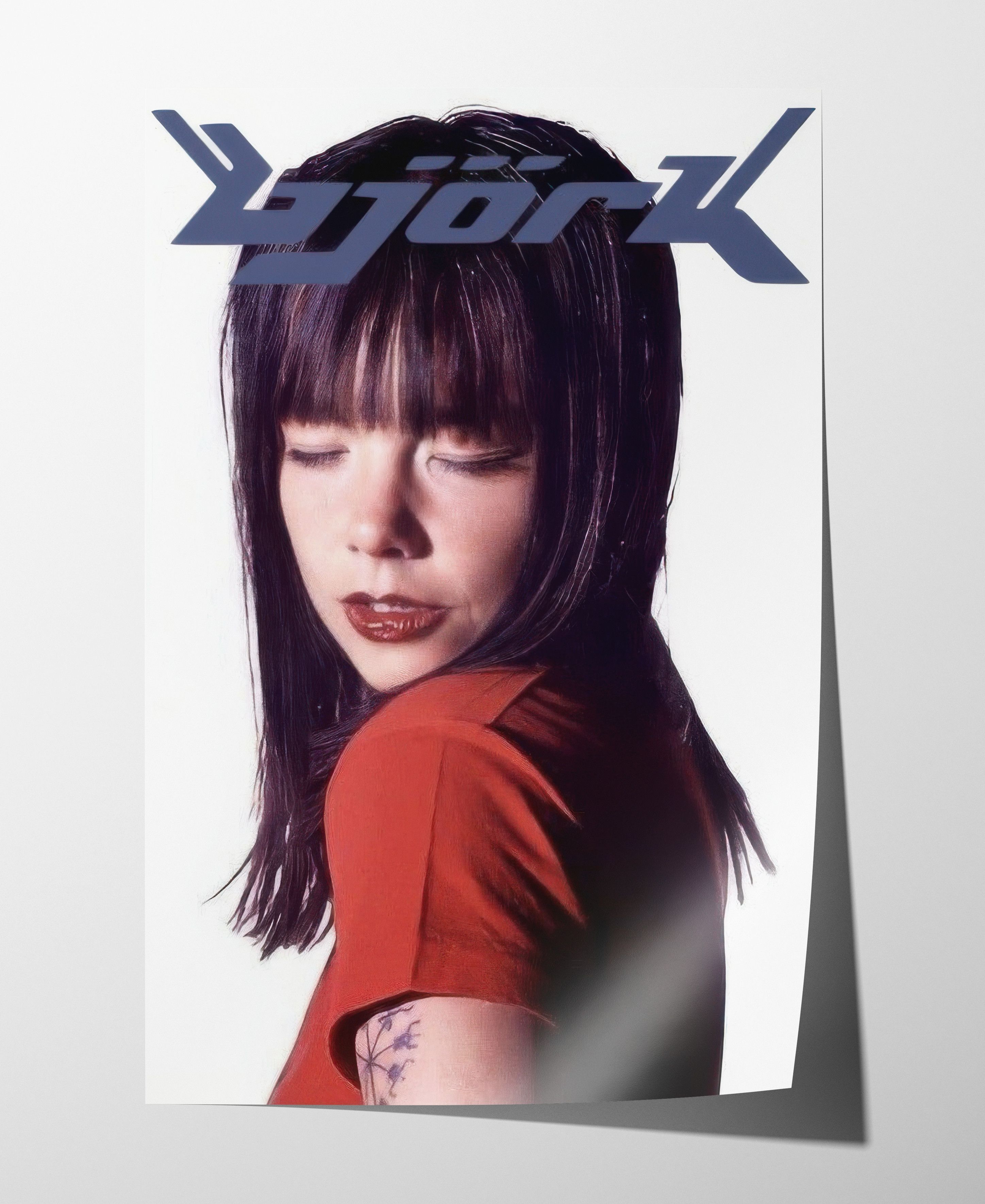 Band Tees Bjork Poster Print Shirt Shirt Gift Vintage Music 90s Merch Size ONE SIZE - 1 Thumbnail