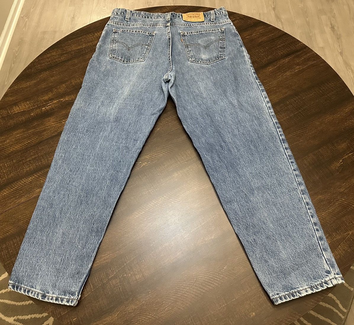 Levi's Vintage 90s Levi's 550 Jeans Orange Tab Med Wash|USA 36x29” Size US 36 / EU 52 - 12 Thumbnail