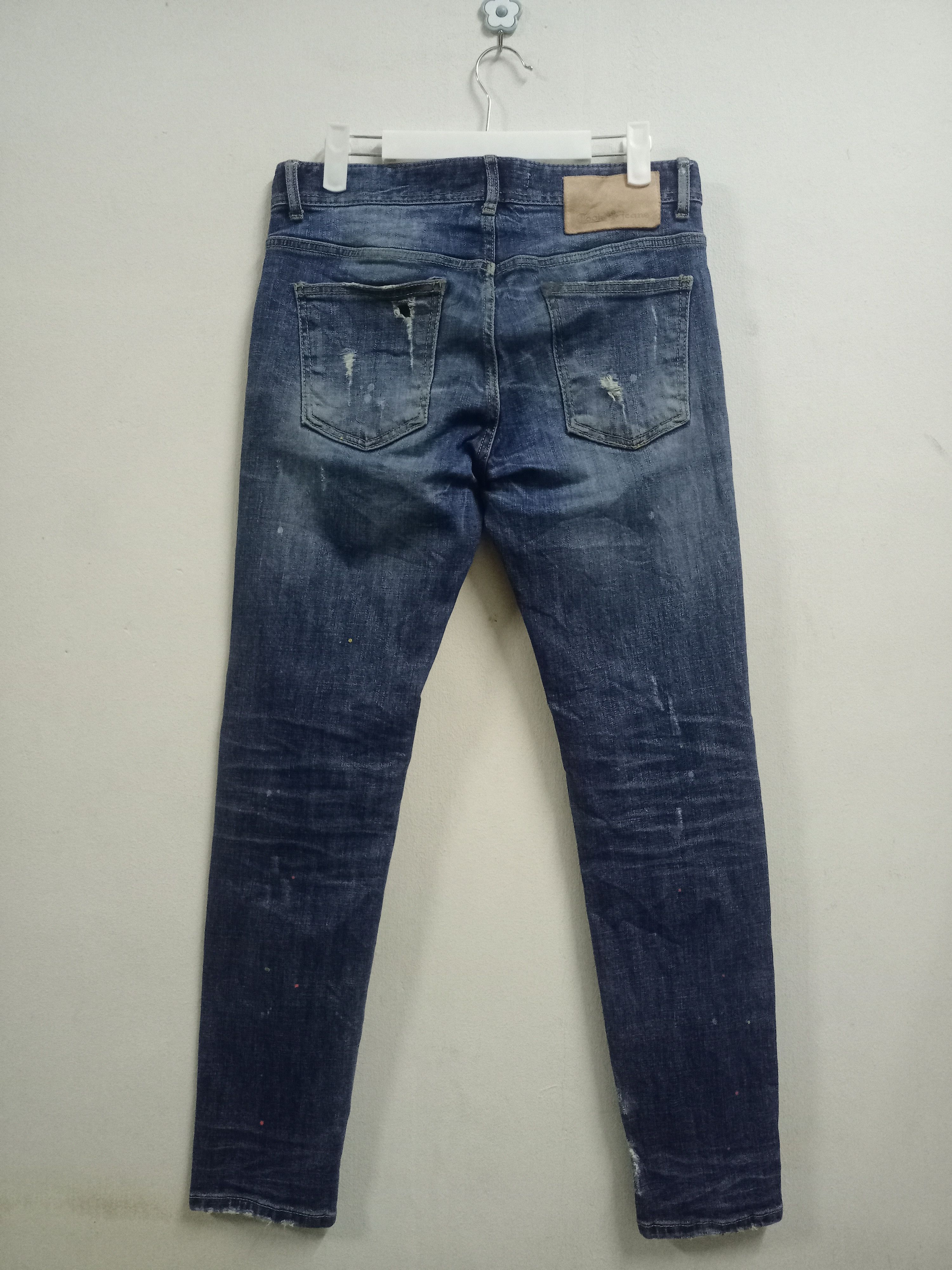 Japanese Brand Vintage Japanese Brand Blue Wash Painted Splatter Jeans Size US 30 / EU 46 - 2 Thumbnail