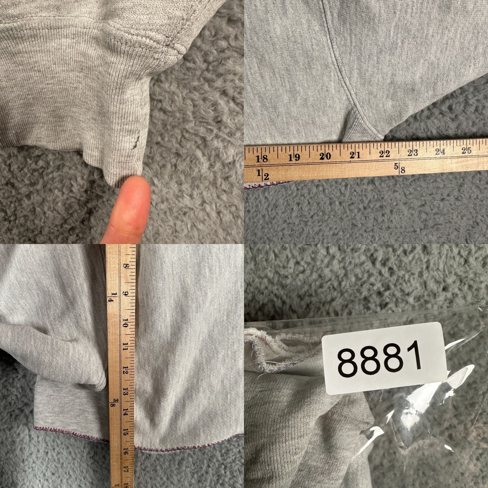 Champion VINTAGE Harvard Graduate School Champion Reverse Weave Hoodie Womens XL Crop 90s College University Gray Size XL / US 12-14 / IT 48-50 - 8 Thumbnail