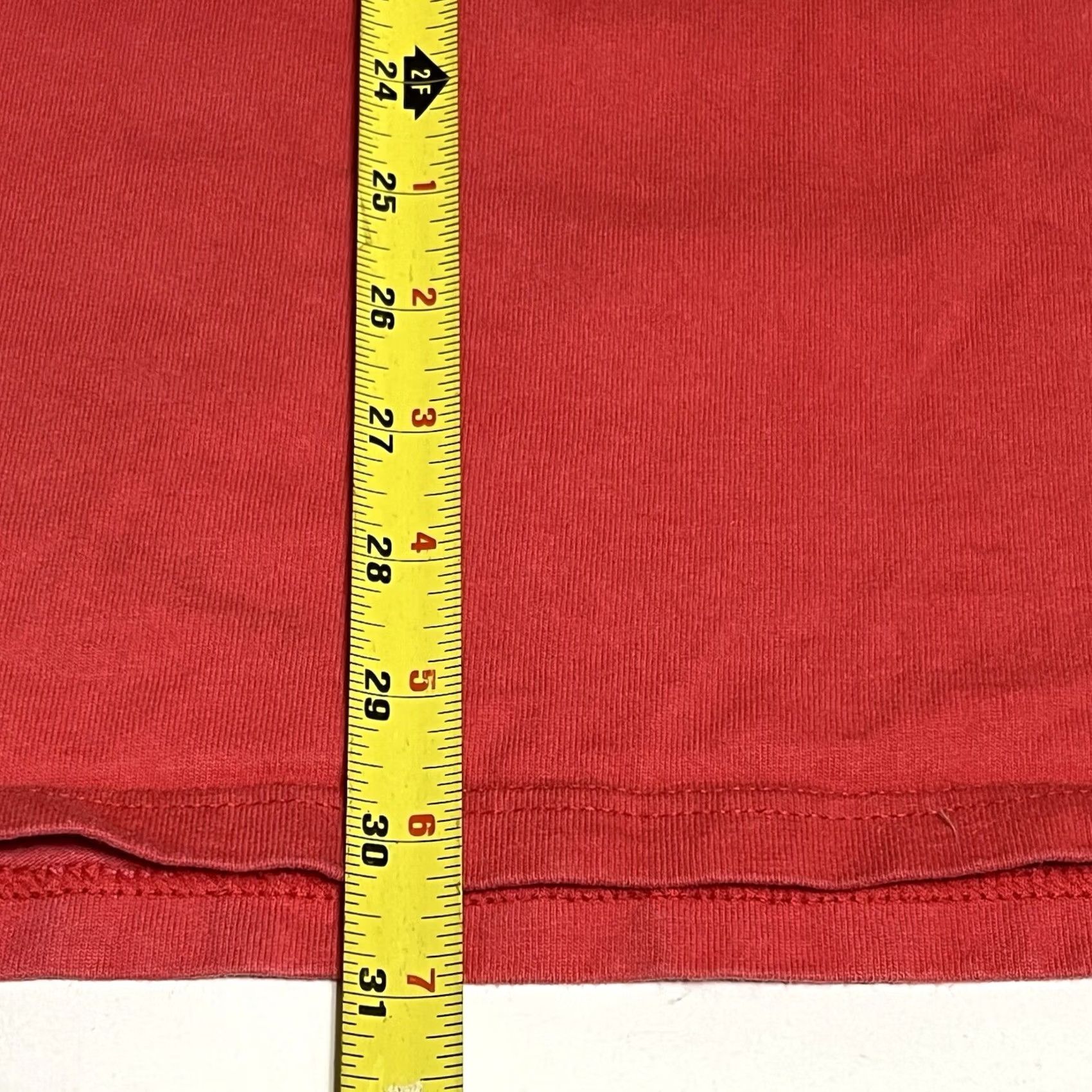 Vintage VINTAGE Pluma T Shirt Men’s XL Heavy Weight Cotton Boxy Coral Red 1990s 90s Classic Mens Short Sleeve Crew Neck Made In USA Size US XL / EU 56 / 4 - 4 Thumbnail