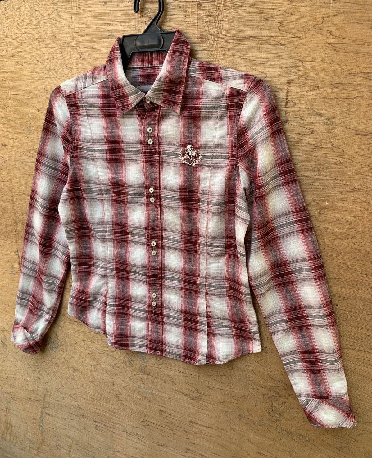Hysteric Glamour Hysteric Glamour Button Ups Checkered Gold Stripe Line Shirt Size S / US 4 / IT 40 - 3 Thumbnail