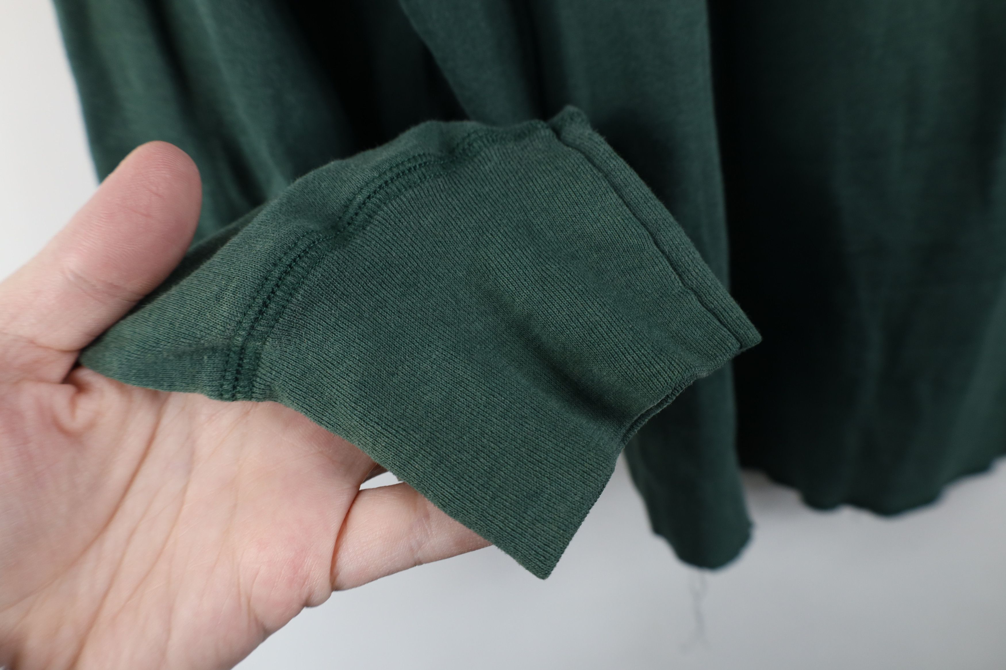 Vintage Vintage 90s Streetwear Thin Long Sleeve Henley T-Shirt Green Size US XL / EU 56 / 4 - 9 Thumbnail