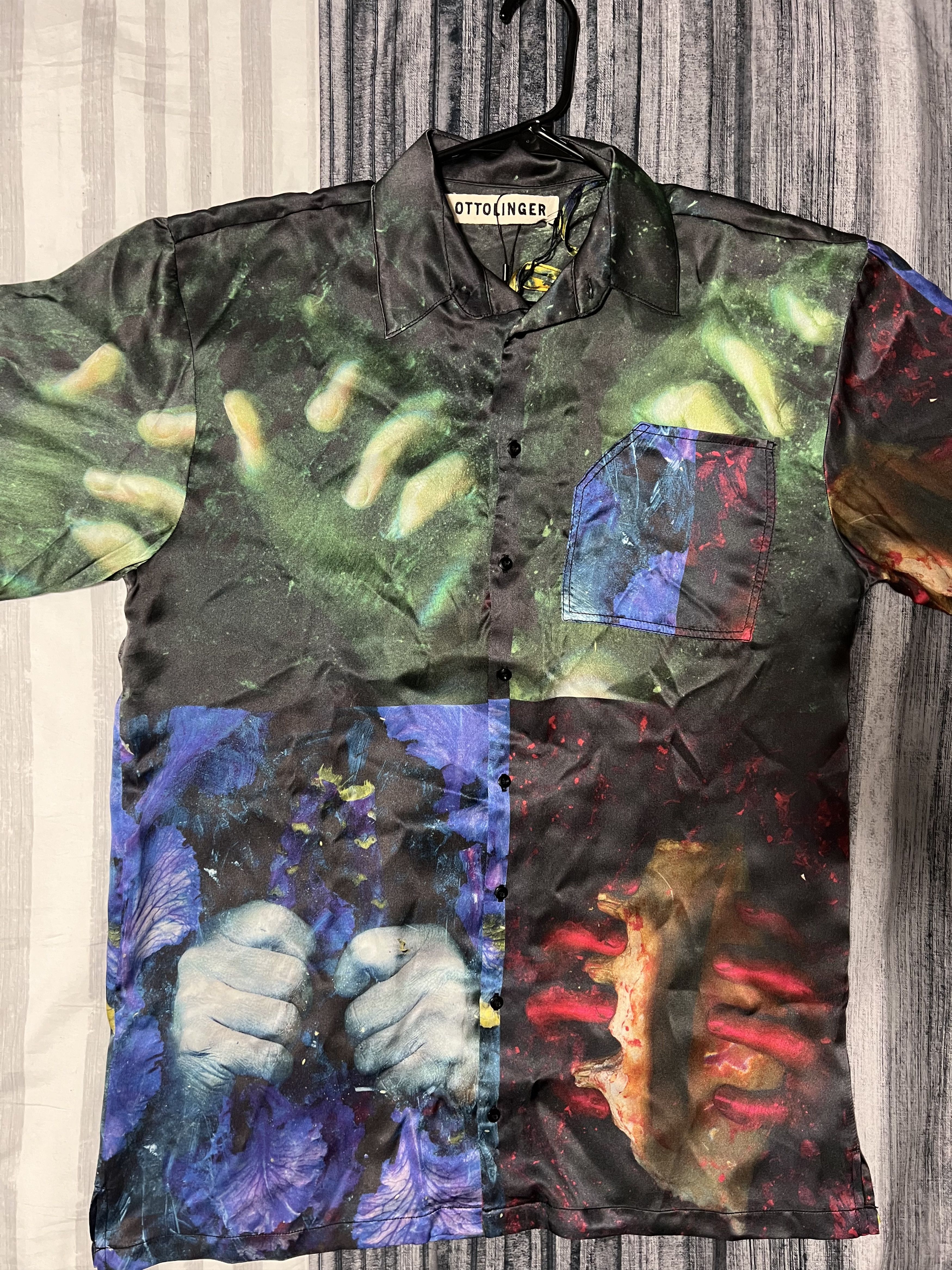 Ottolinger Ottolinger x Lucie Stahl "Print" Silk Satin Shirt Size M / US 6-8 / IT 42-44 - 1 Thumbnail