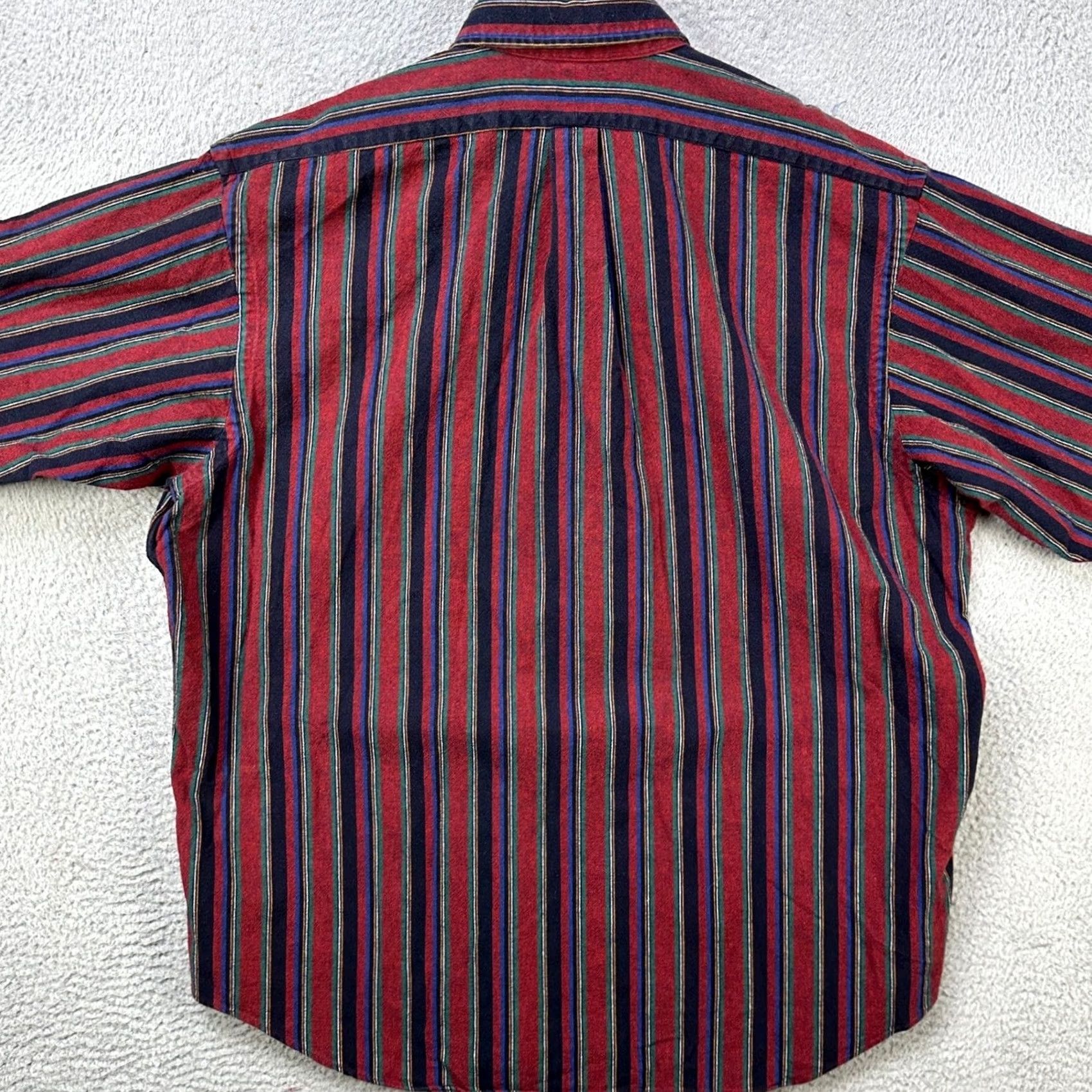 Ralph Lauren Ralph Lauren Shirt Button Down Men 2XL Red Blue Vertical Stripe Long Sleeve Pony Size US XXL / EU 58 / 5 - 3 Thumbnail