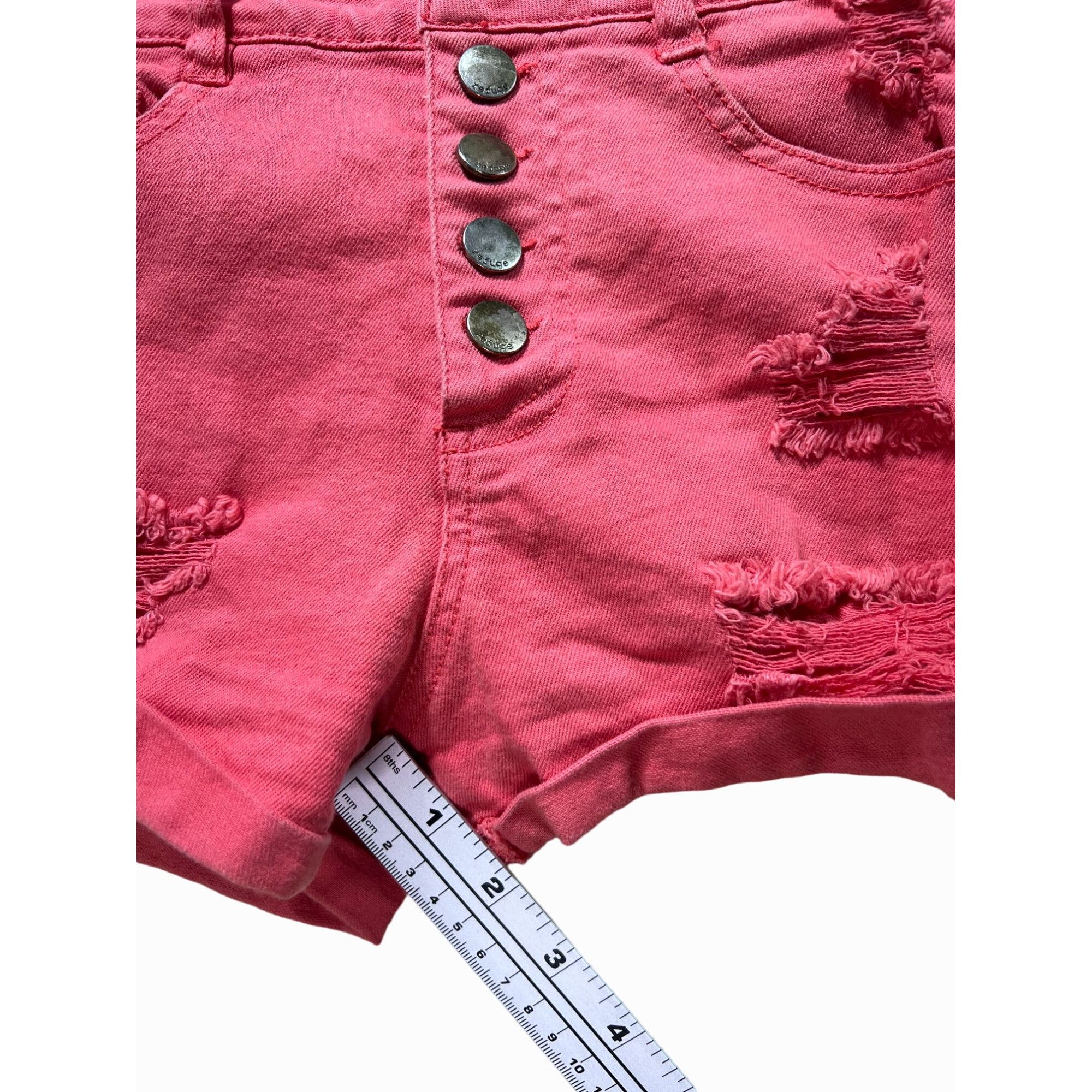 Other REFUGE - Women's Ripped Denim Shorts - Pink - 0 Size 25" / US 0 / IT 36 - 7 Thumbnail