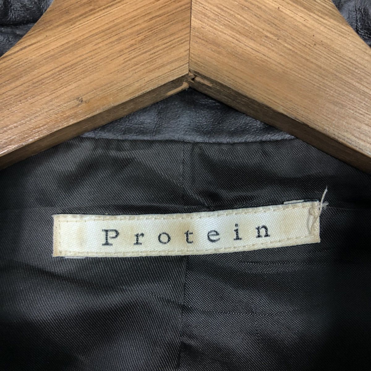 Japanese Brand 📌Vintage Soft Leather Biker Jacket Protein Cafe Racer Size M / US 6-8 / IT 42-44 - 19 Thumbnail